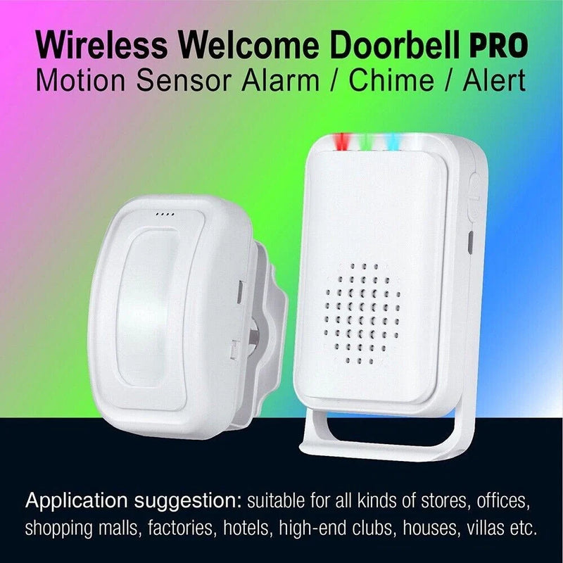 Shop Entry Wireless PIR Motion Sensor Alarm Chime