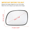 Dodge Caravan Left Side Heated Rearview Mirror Glass with Backing Plate