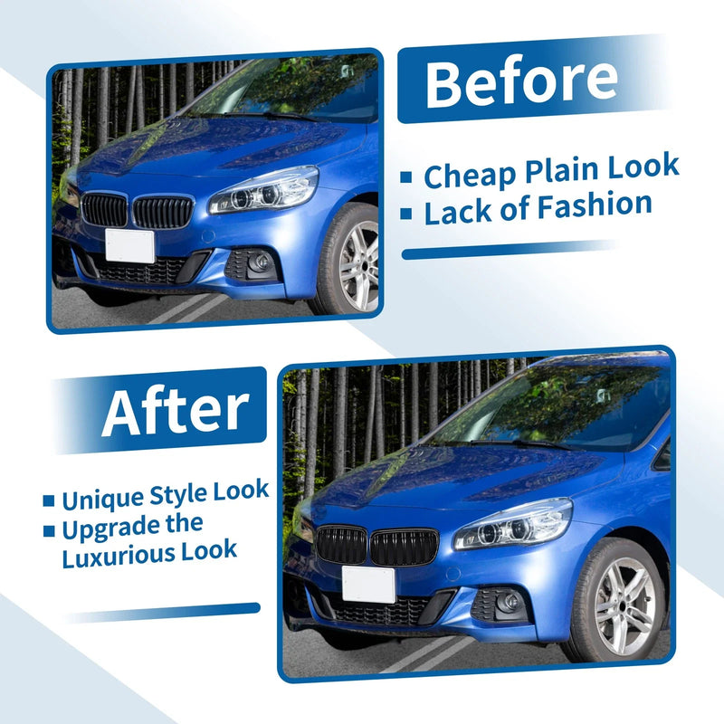 BMW 2 Series ActiveTourer Double Slat Front Upper Bumper Grille Grill