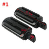 Harley 1-1/4" Black Short Angled Highway Engine Guard Foot Pegs