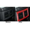 Dodge Challenger Red Carbon Fiber Rear Air Outlet Cover (2008-2014)