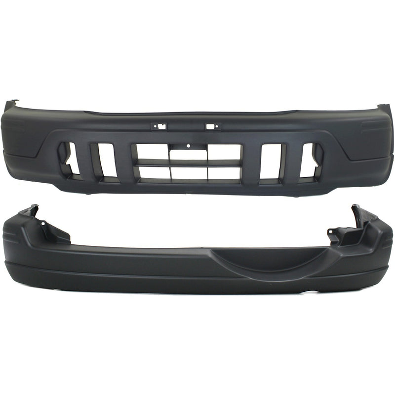 Bumper Covers Fascias Set of 2 Front & Rear HO1000177,