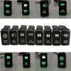 Toyota Tacoma Push Switch Button LED Green Light Bar Fog Light with Wire