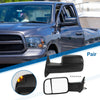 Dodge Ram 1500 with Turn Signal Light Black 2 x Tow Mirrors (2009-2012)