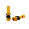 Car / Motorcycle Valve Stem / 4pcs / Gold Tone Bolt In Tubeless Wheel Tire