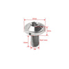 Bike Motorcycle 6 x Black Titanium M6x10mm Torx Head Bolts