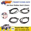 Door Rubber Seal Set 4 Fits Toyota Hilux Vigo 4 Doors SR5 AN10 Pickup 2004-15 D