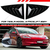 Tesla Model 3 Gloss Black Rear Window Louver Shutter Cover Trim