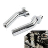 Harley Dyna Softail Sportster 6" CNC Pullback Handlebar Risers Chrome