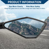 M8/M10 Motorcycle Rear View Mirrors Prismatic Shape Black Aluminum Alloy