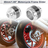 Motorcycle Slider Frame 14mm 2 x Aluminum Alloy Carbon Fiber