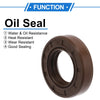 Make Model Oil Seal / 2 x 17x30x7mm / FKM Rubber Brown
