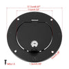 Jeep Wrangler Black Locking Gas Cap Fuel Filler Door Cover (1997-2006)