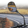 ATV Scooter Rear View Side Mirrors / 10mm / 7/8"-22mm Handlebar Clamp