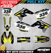 Suzuki RMZ 250 (2007-2009) TAG STYLE Stickers Custom Graphics Full Kit