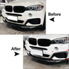 BMW X6 F16 M Sport 2015-2019 Black Front Bumper Side Spoiler