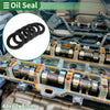 Oil Seal 44x62x8mm NBR Rubber High Pressure Black 5 Pcs