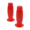 Vintage Motorcycle Handlebars - Red 7/8" Easy-Hold Hand Grips