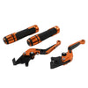 BMW S1000XR Orange Extendable Brake Clutch Lever Grip Set (2015-2021)
