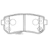 Kia Sportage SL Rear Disc Brake Pad Set 2.0L 2.3L (2010-2014)