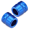BMW S1000RR, S1000R, HP4, F800R 2 x Blue Handlebar End Caps (2010-2023)