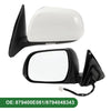 Toyota Highlander (2008-2013) Manual Folding White Left Side Door Mirror