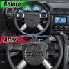 Dodge Challenger Carbon Fiber Steering Wheel Panel Cover Trim 4 x Pcs (2008-2010)