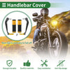 Motorcycle Diamond Pattern Gold Tone Hand Grips Cover