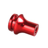 Car Red Aluminum Manual Gear Shift Knob Boot Retainer Adapter (M12x1.25)
