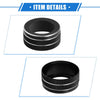 Jeep Renegade (2018-2023) Black 3 x AC Climate Control Knob Rings Cover