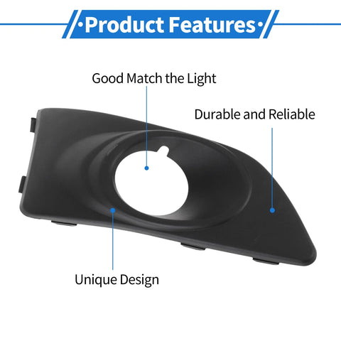 Chevrolet Aveo (2011-2014) Black 1 x Piece Front Right Fog Light Grill