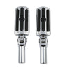 Harley Softail Slim Pair Chrome Passenger Foot Pegs (2012-2017)