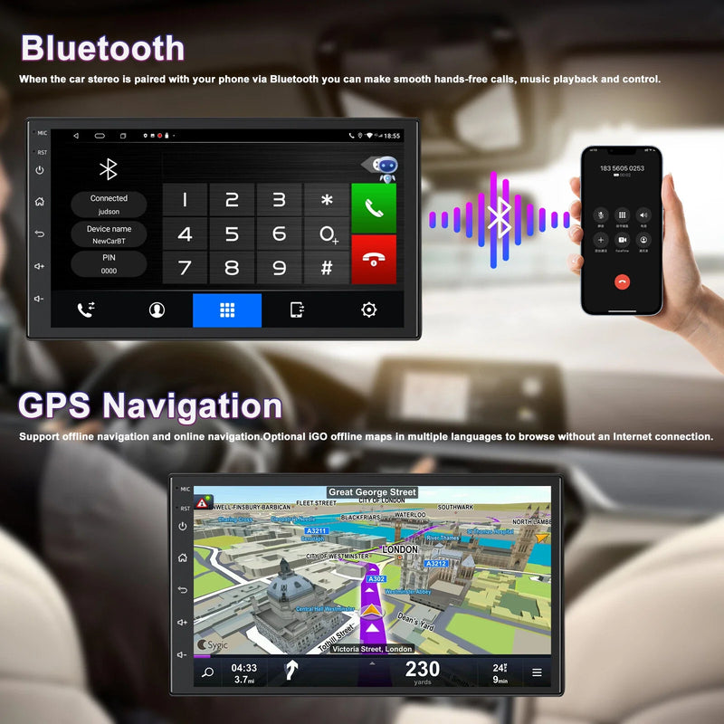Nissan Tiida 7'' Wireless Carplay Android Auto Head Unit (2006-2013)