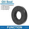 Make Model Oil Seal 25x55x10mm Nitrile Rubber Black 5 pcs
