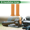 Motorcycle 1 x 25mm Hand Grips Cover Handlebar End Grips TPU Brown Yellow
