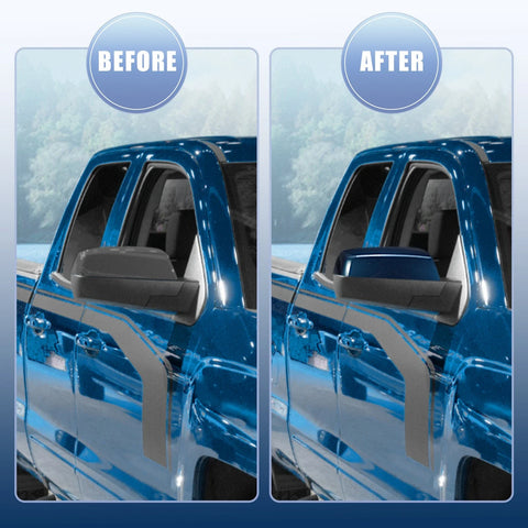 Chevy Silverado 1500 2500 3500 OEM Blue Top Side Mirror Covers (2014-2019)