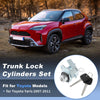 Toyota Yaris Trunk Door Lock Cylinder Kit with Keys (2007-2011)