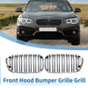 BMW 1 Series F20 Chrome Silver Tone Front Upper Bumper Grille