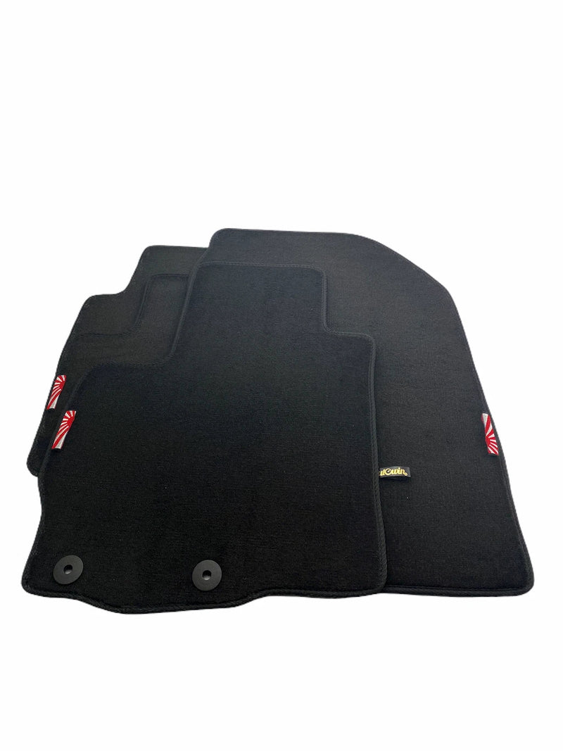 Mitsubishi Japan Sunset Black Tailored Carpets Set LHD Floor Mats