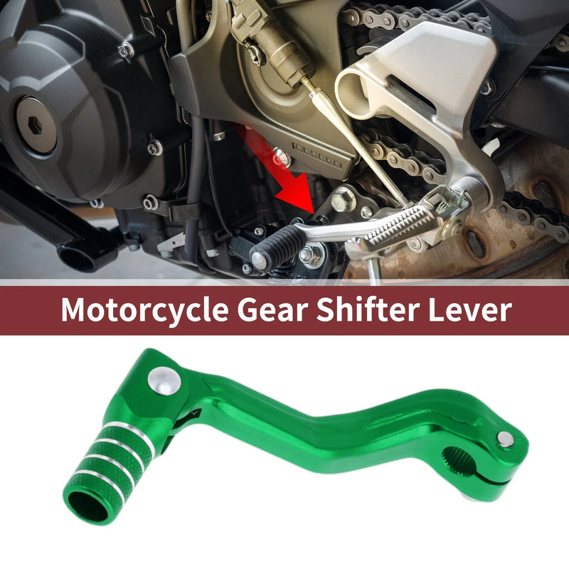 Kayo T2 Green Silver Tone Folding Gear Shifter Lever