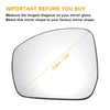 Land Rover Discovery Left Side Heated White Mirror Glass (2010-2016)
