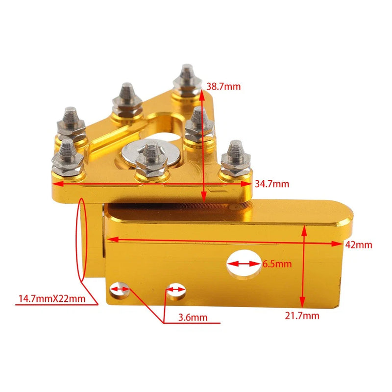 Universal DRZ CRF SMR SMC SXC SX CNC Foot Brake Pedal Lever Step Plate (N/A)