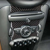 Mini Cooper R55 R56 R57 Carbon Fiber AC Knob Button Center Control Trim Fit