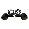Harley Sportster XL Black LED Amber Rear Turn Signals (1992-2022)
