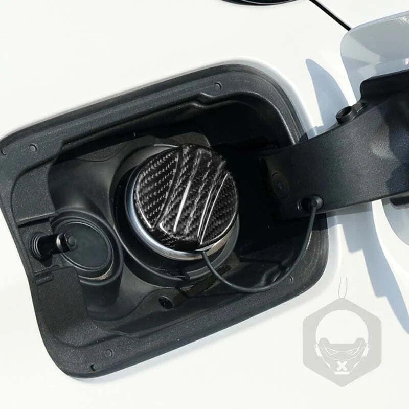 BMW 1 2 3 4 5 6 Series X1 X3 X5 X6 Real Carbon Fiber Fuel Tank Cap Cover Fit