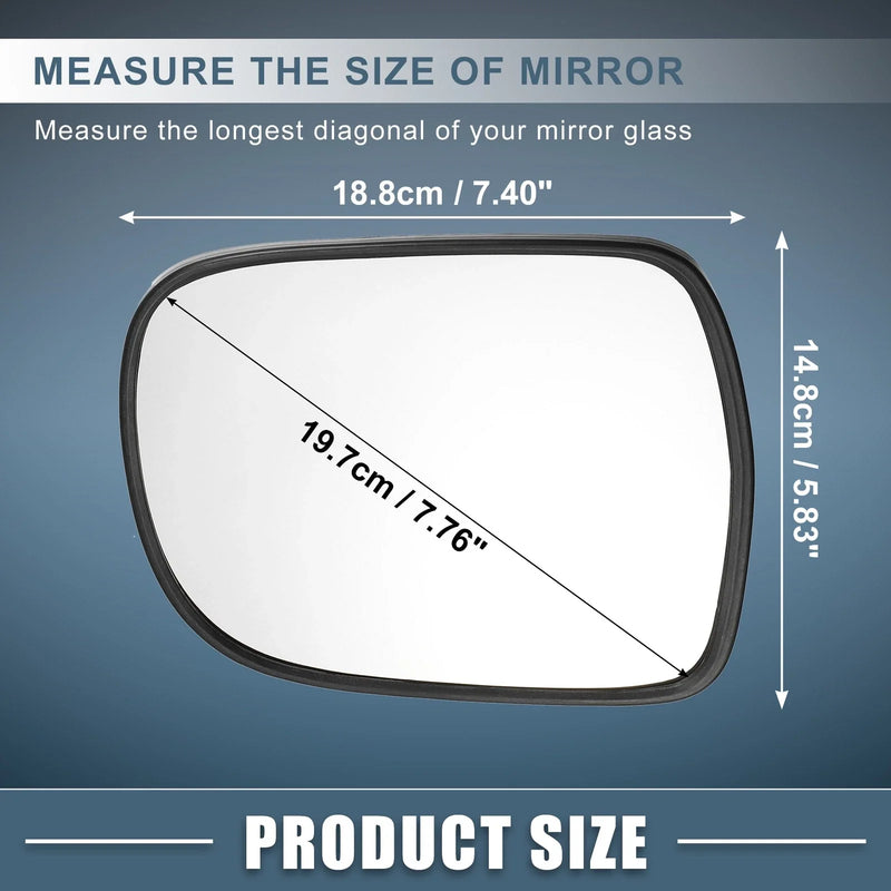 Lexus RX330 RX350 RX400h Heated Mirror Glass Right Side (2004-2006)
