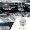 Car / Motorcycle Silver Tone 1 x Set M20x1.5 Engine Oil Drain Plug W/Gasket