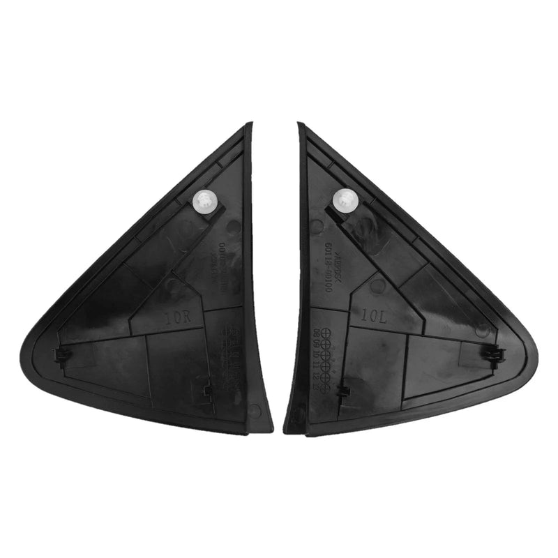 Toyota Yaris Side Mirror Triangle Corner Cover Trim / Pair / Perfect Fit Black