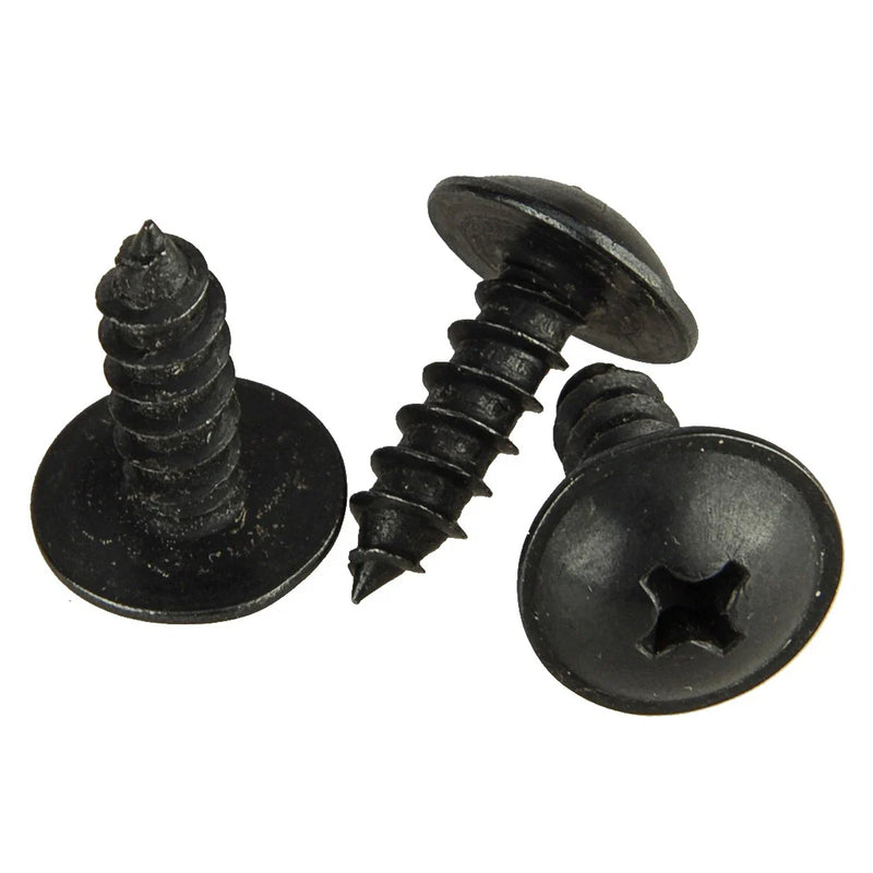 Hyundai Kia 10 x Black Fender Liner Bracket Screws