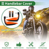 Motorcycle Aluminum Orange Throttle & Bar Hand Grips Cover Kit